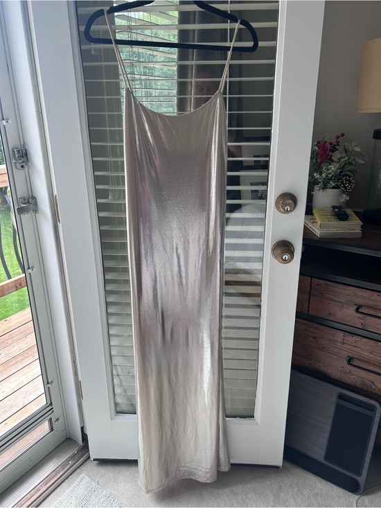 Reformation Dresses & Skirts - Reformation Liquid Light Gold Maxi Dress with Straps. Size M